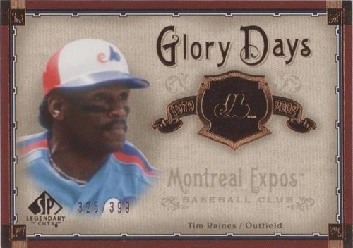 2005 SP Legendary Cuts - Tim Raines #GD-TR