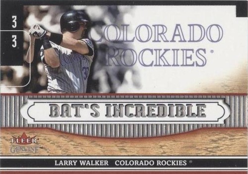 2002 Fleer Genuine - Larry Walker #BI 18