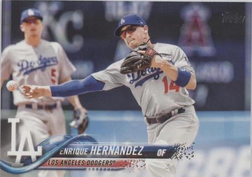 2018 TOPPS #680 ENRIQUE HERNANDEZ LOS ANGELES DODGERS | eBay