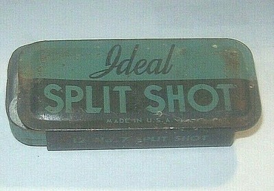 Fun collectible Vintage Split Shot size 8 lead weighs over 50 yrs old package
