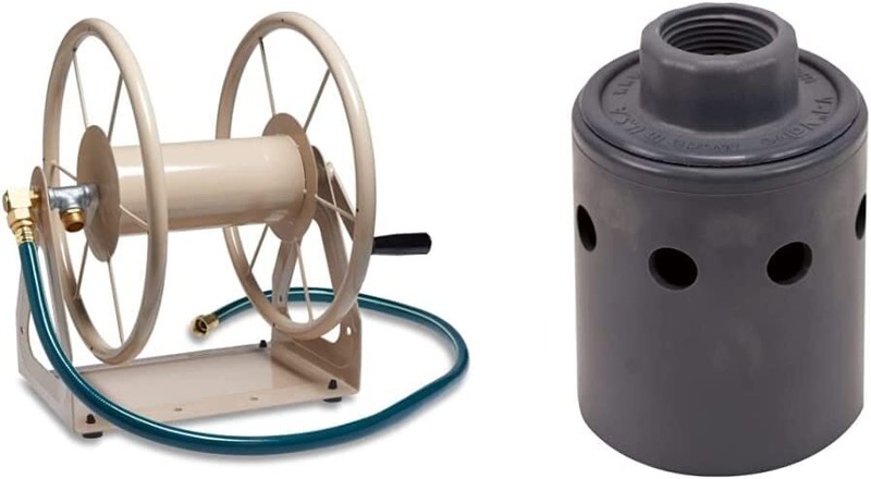 Heavy Duty Steel Garden Wall/Floor Mount Hose Reel - Holds up to 200 ft!