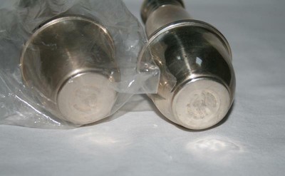 Duchin Creations Sterling Weighted Salt & Pepper Shaker Set -NEW-  #2291