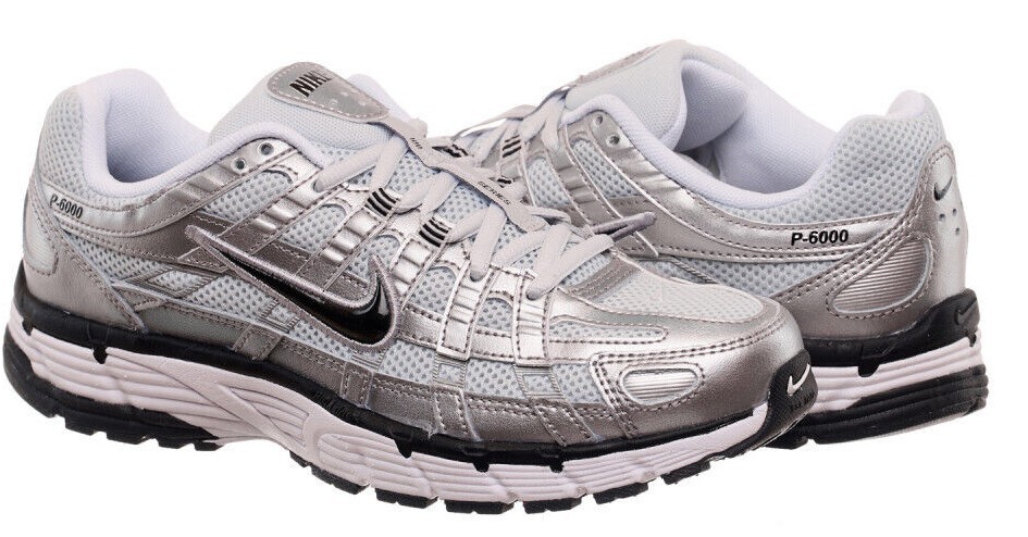 ■Nike■ P6000 M White llic Silver Flat Silver Black CD6 Nike P-6000 White / Metallic Silver / Flat Silver/ Black