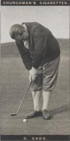 1927 Churchman's Famous Golfers - George Gadd #12