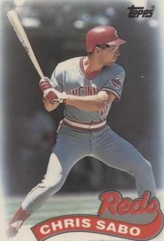 1989 Topps League Leaders Minis - Chris Sabo #13