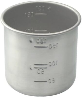  Japanese Rice Measuring Cup(180cc = 1 Gou Cup) Stainless Steel