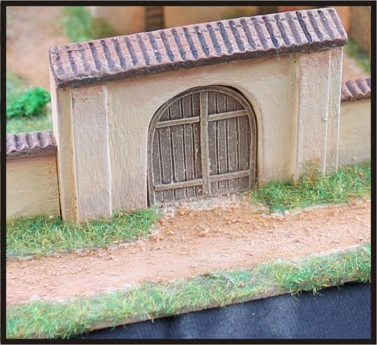 NINIVE 32N Portone ad arco porta entrata kit resina diorama ferroviario N 1:160