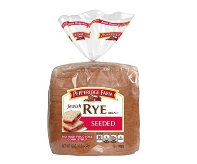 Pepperidge Farm Bread Seeded Jewish Rye 16oz Pan Pan centeno judío sembrado