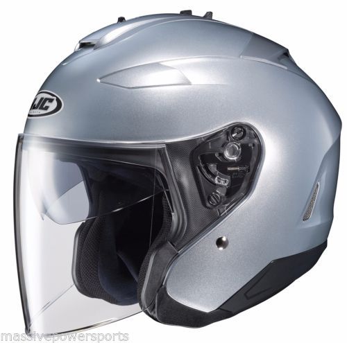 TT&CO 500-TX STANDARD SILVER METALLIC Jet Helmet XS 6 3/4 ~ 6 7/8