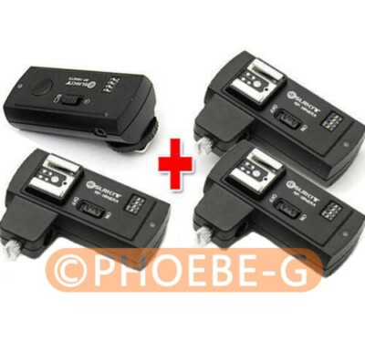 DSLRKIT RF-16NE 2.4Ghz Wireless Flash Trigger for CAN with 3 Receivers
