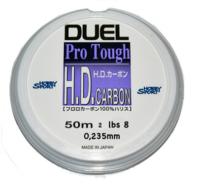 FILO DUEL H.D. CARBON PRO TOUGH 0,235 - 50 MT FLUORCARBON PER TERMINALI