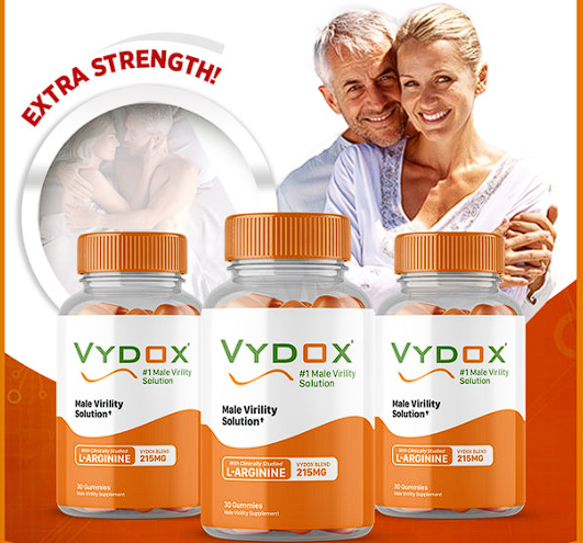 Vydox | Men's Daily Virility Solution Gummies, 215mg L-Arginine, 30 Count