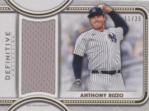 2022 Topps Definitive Collection - Anthony Rizzo #DJR-AR