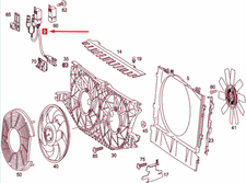 MERCEDES-BENZ VITO W639 Electric Fan Wiring Harness A0005405624 NEW