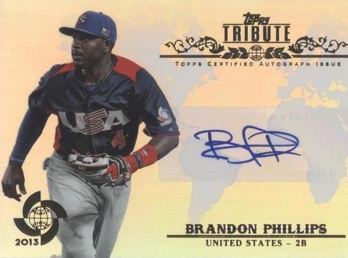 2013 Topps Tribute WBC - Brandon Phillips #WTA-BP2