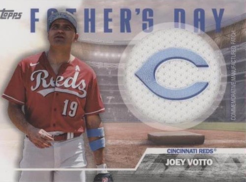 2023 Topps Series 1 Joey Votto Commemorative Team Logo Patch