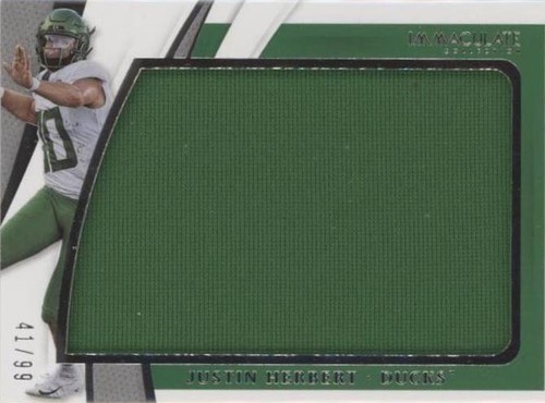 2021 Panini Immaculate Collection Collegiate Justin Herbert #IM-JH