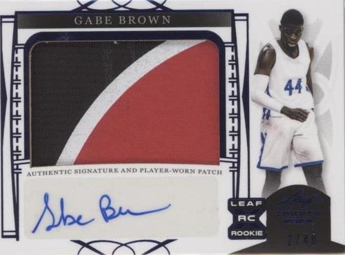 2022-23 Leaf Trinity - Gabe Brown #PA-GB1