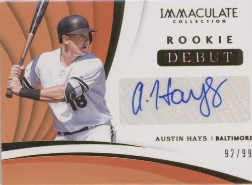2018 Panini Immaculate Collection - Austin Hays #RDS-AH