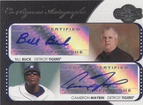 2008 Topps Co-Signers - Bill Buck Cameron Maybin #CS-BM