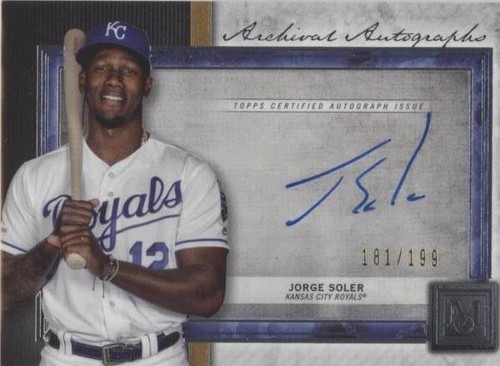 2020 Topps Museum Collection - Jorge Soler #AA-JS