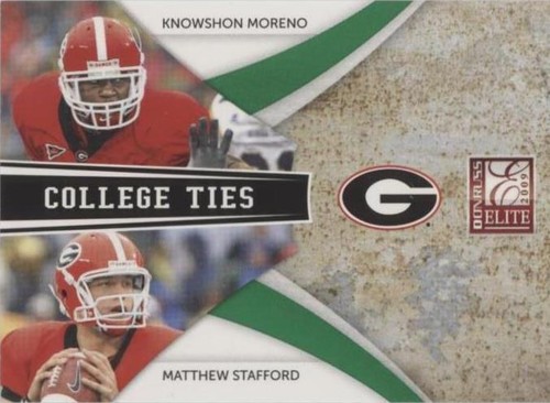 2009 Donruss Elite Knowshon Moreno Matthew Stafford #5