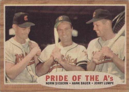 1962 Topps - Hank Bauer Jerry Lumpe Norm Siebern #127