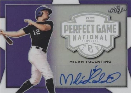 2019 Leaf Perfect Game National Showcase - Milan Tolentino #BA-MT1