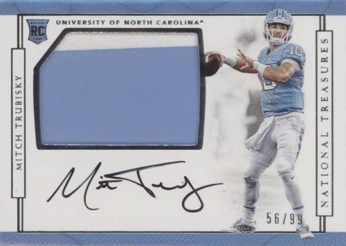 2017 Panini National Treasures Collegiate Mitchell Trubisky #104