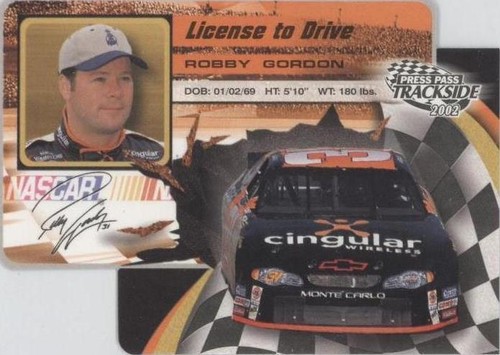 2002 Press Pass Trackside - Robby Gordon #LDP10