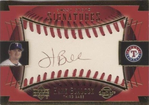 2003 Upper Deck Sweet Spot - Hank Blalock #HB-AU