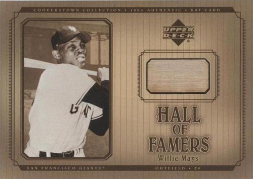 2001 Upper Deck Hall of Famers - Willie Mays #B-WM