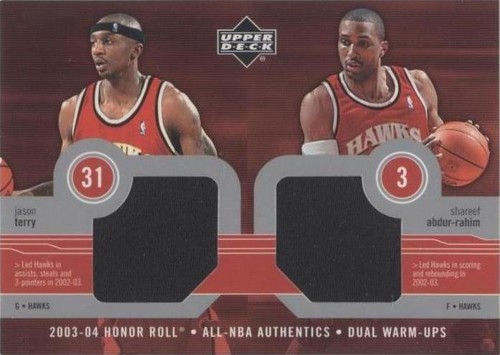 2003-04 Upper Deck Honor Roll - Shareef Abdur-Rahim/Jason Terry #JT/SA