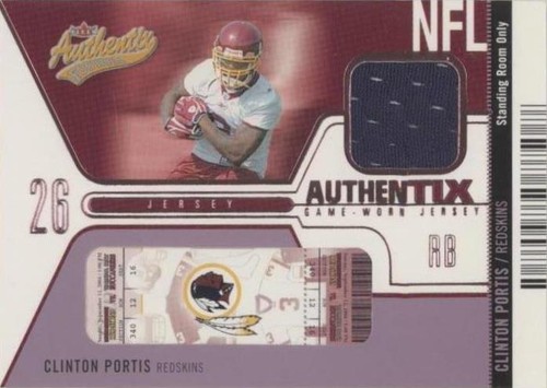 2004 Fleer Authentix Clinton Portis #JA-CP