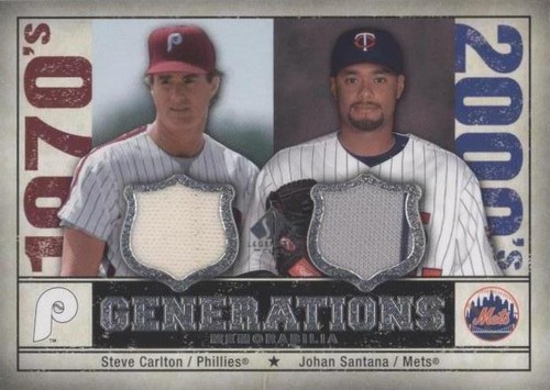 2008 SP Legendary Cuts - Johan Santana Steve Carlton #GEN-CS