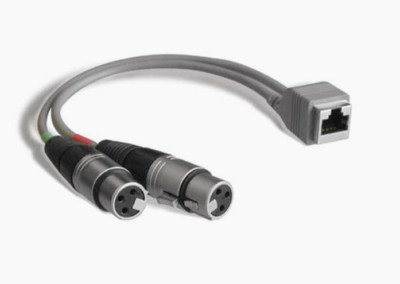 ADAPT-XLRF RJ-45 Female to Dual XLR Female Adapter