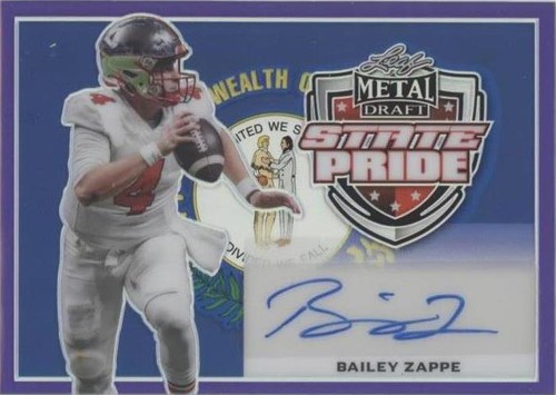 2022 Leaf Metal Draft Bailey Zappe #SP-BZ1