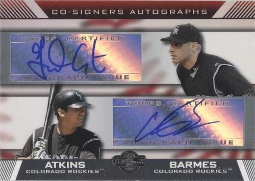 2007 Topps Co-Signers - Clint Barmes Garrett Atkins #CS-GB