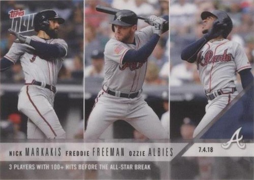 2018 Topps Now - Freddie Freeman Nick Markakis Ozzie Albies #413