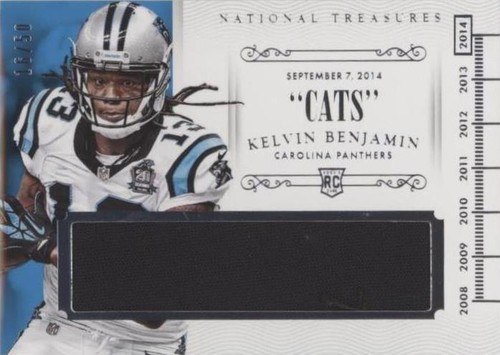 2014 Panini National Treasures Kelvin Benjamin #TM-KB