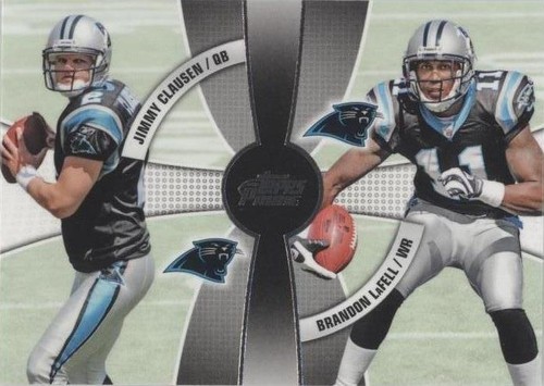 2010 Topps Prime Brandon LaFell Jimmy Clausen #2Q-30