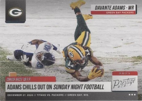 2021 Panini Prestige Davante Adams #HR-DA