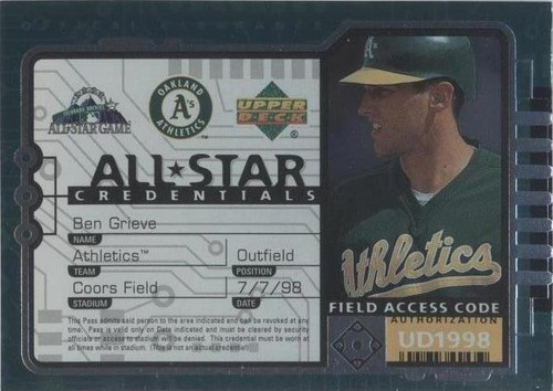 1998 Upper Deck - Ben Grieve #AS3