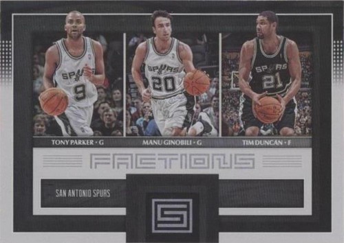 2017-18 Panini Status - Manu Ginobili/Tony Parker/Tim Duncan #24