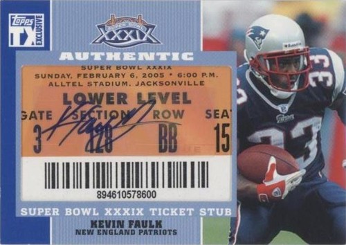 2007 Topps TX Exclusive Kevin Faulk #SB-KF