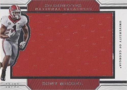 2019 Panini National Treasures Collegiate Sony Michel #10