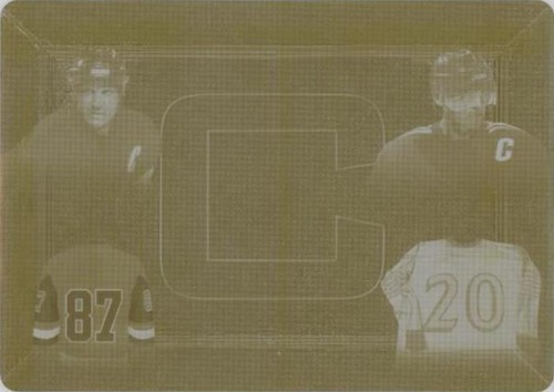 2020-21 Leaf In the Game Used - Ab McDonald Jaromir Jagr Mario Lemieux #TCL-03