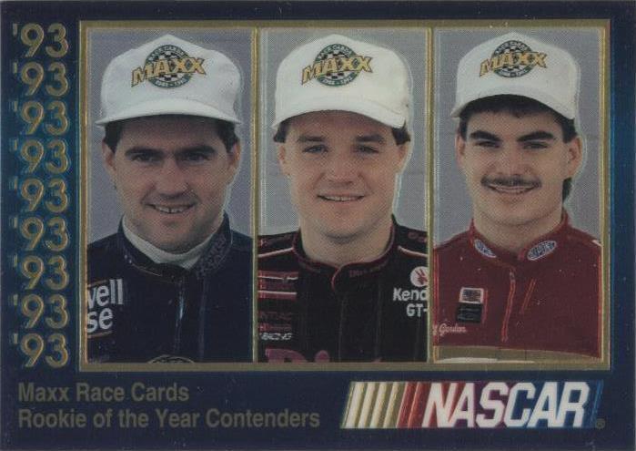 1993 Maxx - Bobby Labonte Jeff Gordon Kenny Wallace #ROY