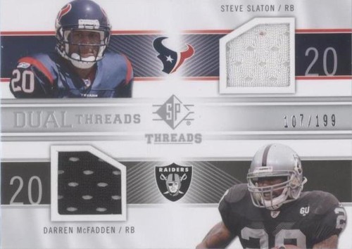 2009 SP Threads Darren McFadden Steve Slaton #T2-MS