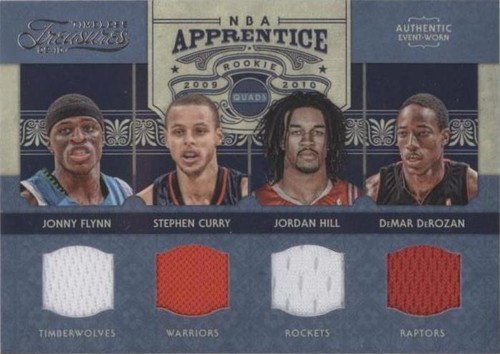 2009-10 Timeless Treasures - Jonny Flynn/Jordan Hill/Stephen Curry/DeMar DeRozan #2